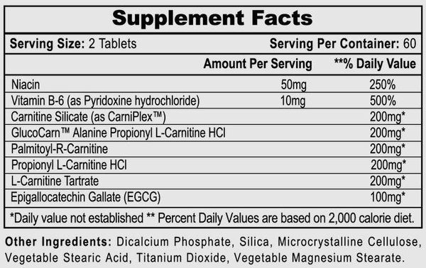  Hi-Tech Pharmaceuticals CarniFuel™ 120 Tablets (Was Carnislim) 
