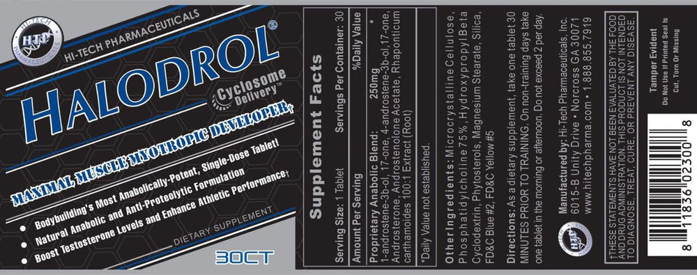  Hi-Tech Pharmaceuticals Halodrol 30 Tablets 