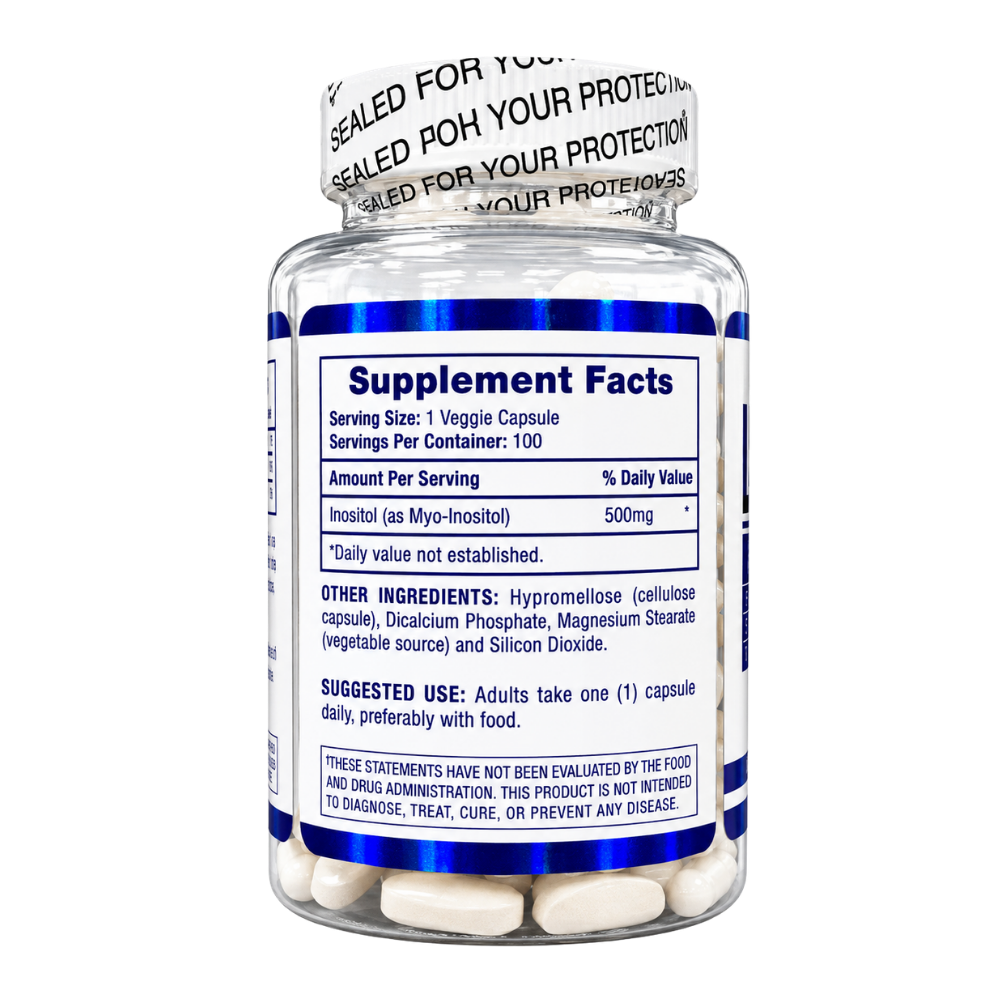 Hi-Tech Pharmaceuticals Inositol 100 Capsules