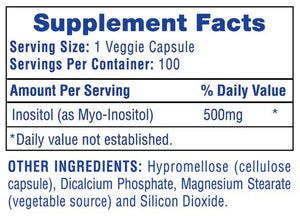 Hi-Tech Pharmaceuticals Inositol 100 Capsules