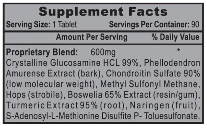 Hi-Tech Pharmaceuticals Joint-RX supplement bottle on a white background