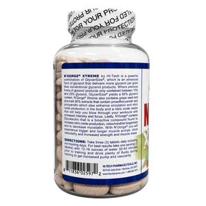 Hi-Tech Pharmaceuticals Hi Tech Pharmaceuticals N'Gorge Xtreme 120 Tablets description of product listed on the bottle. 