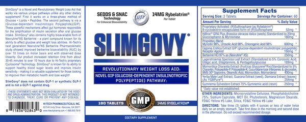 Hi-Tech Pharmaceuticals Slimgovy Supplement Facts and Label