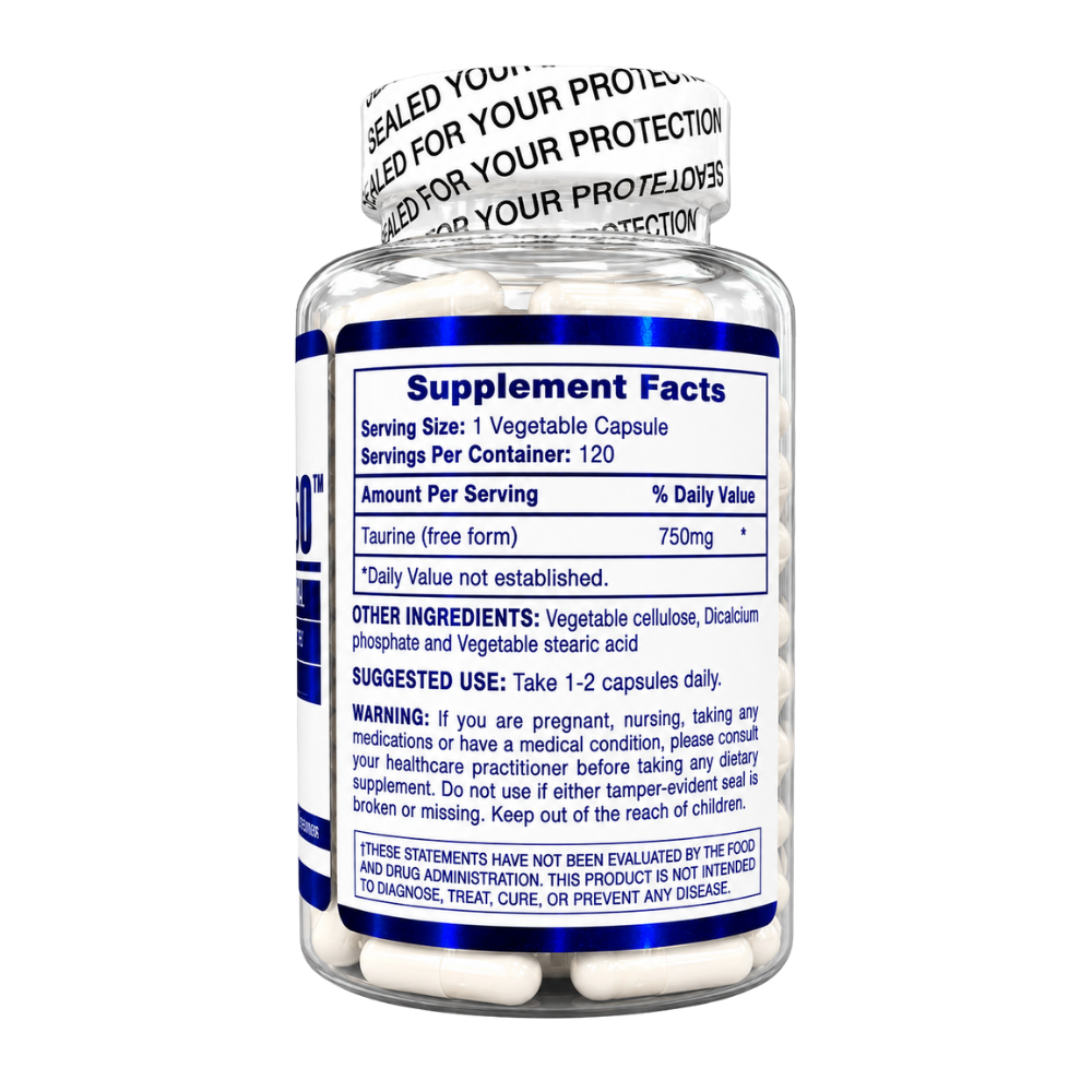  Hi-Tech Pharmaceuticals Taurine 750 120 Capsules 