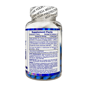 A clear plastic bottle of dietary supplements showing the Supplement Facts label, sealed with a white cap printed with 'DO NOT OPEN UNTIL REQUIRED'.