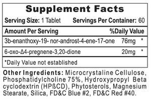 Hi-Tech Pharmaceuticals Trenabol Supplement Facts label on a white background.