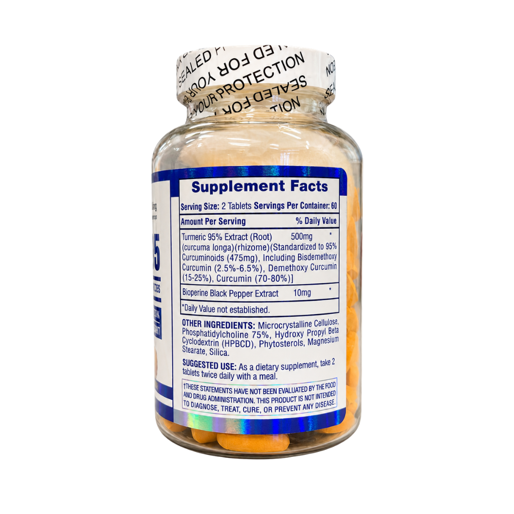  Hi-Tech Pharmaceuticals Turmeric 95 120 Tablets | New Product 