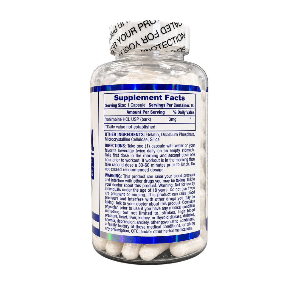 Hi-Tech Pharmaceuticals Hi Tech Pharmaceuticals Yohimbine HCl 90 Capsules 