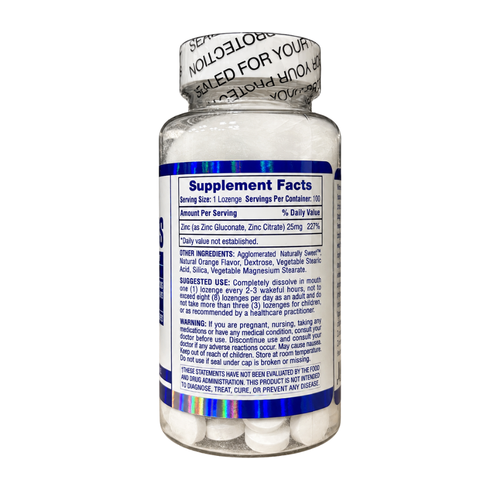  Hi-Tech Pharmaceuticals Zinc Lozenges 100CT 