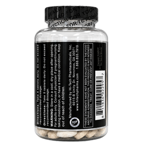 Hi-Tech Pro IGF-1 Bottle of supplements with a black label on a white background