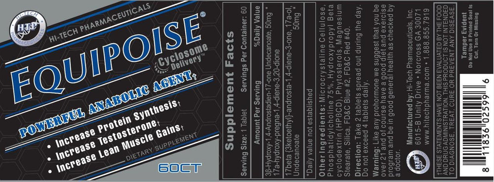 Hi-Tech Pharmaceuticals Hi Tech Pharmaceuticals Equipoise 60 Tablets 