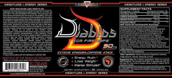 Innovative Labs Innovative Diet Labs Diablos ECA Fire Caps 90CT 