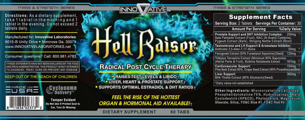  Innovative Labs HellRaiser PCT 60 Tablets 