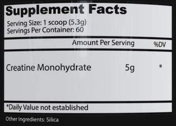  Insane Labz Creatine Monohydrate 60 Servings 