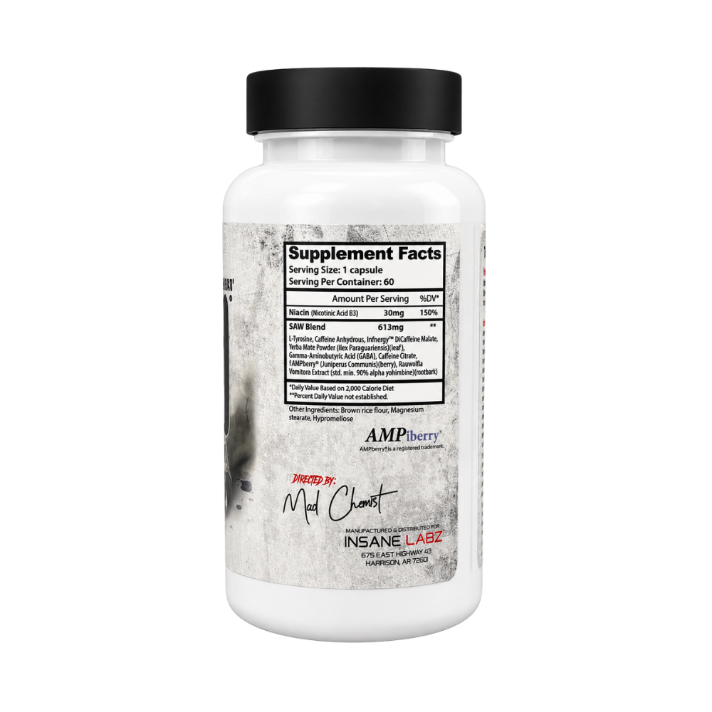  Insane Labz SAW Fat Burner 60 Capsules 