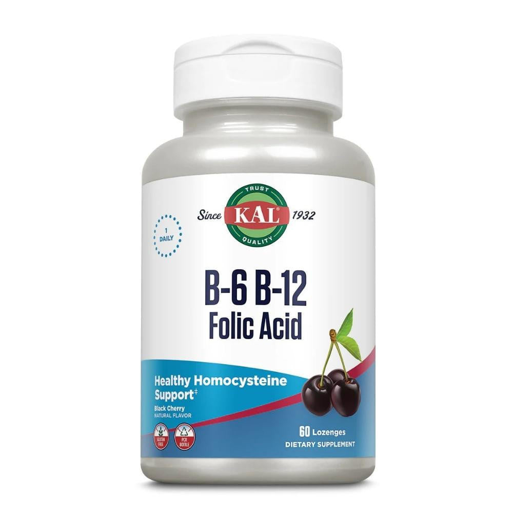 Kal KAL B6 B12 FOLIC ACID 60 Lozenges 
