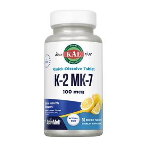 KAL K-2 MK-7 100mcg 30 Lemon Micro Tablets