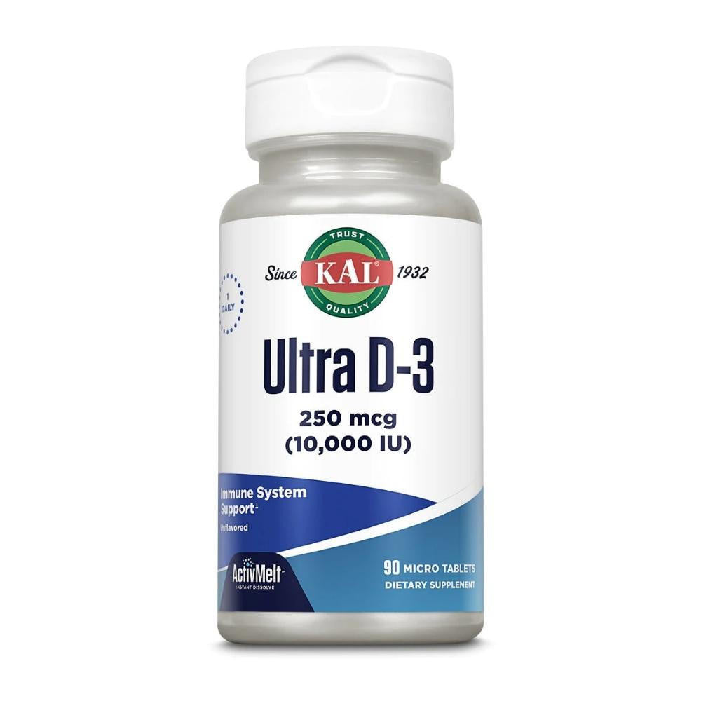 Kal KAL ULTRA D3 250mcg (10,000 IU) 90 M 