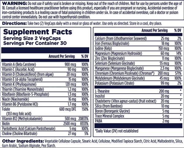 KAL Women's 18+ Multivitamin 60 Capsules