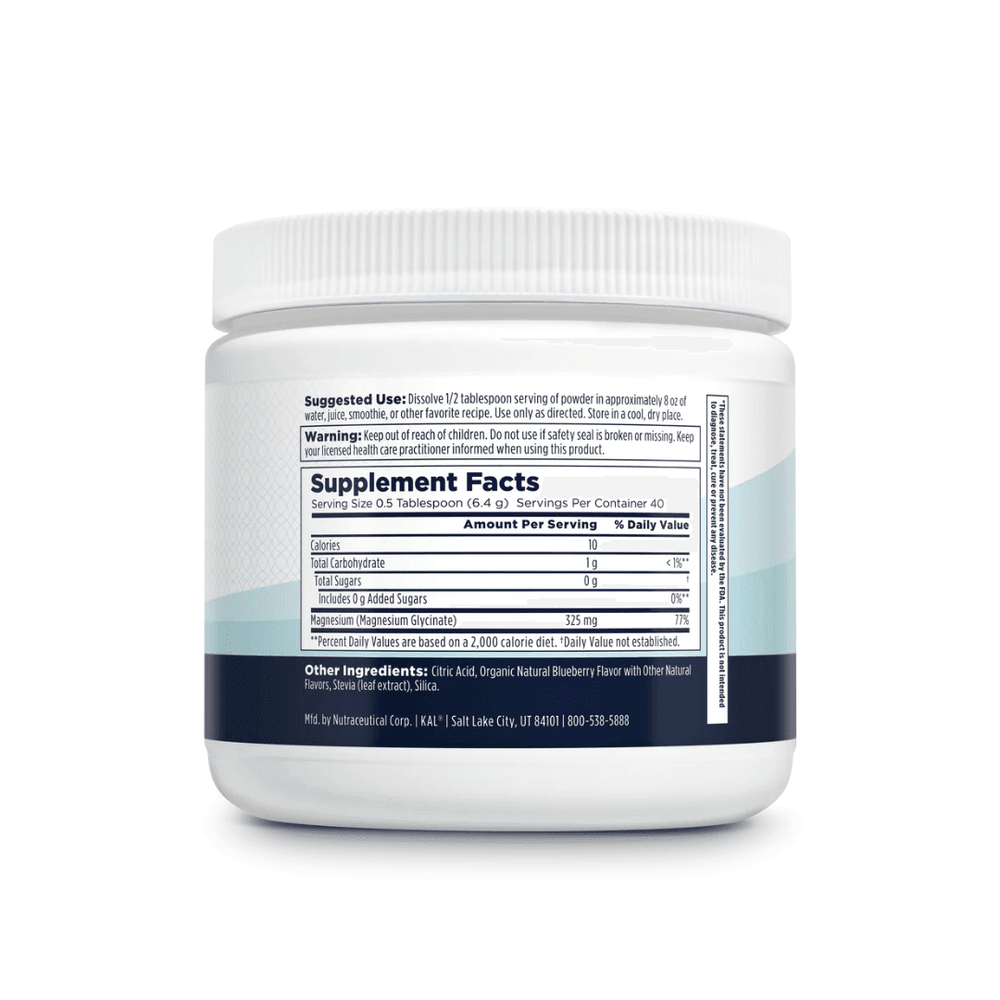 Kal KAL Calming Magnesium Powder Blueberry 40 Servings 