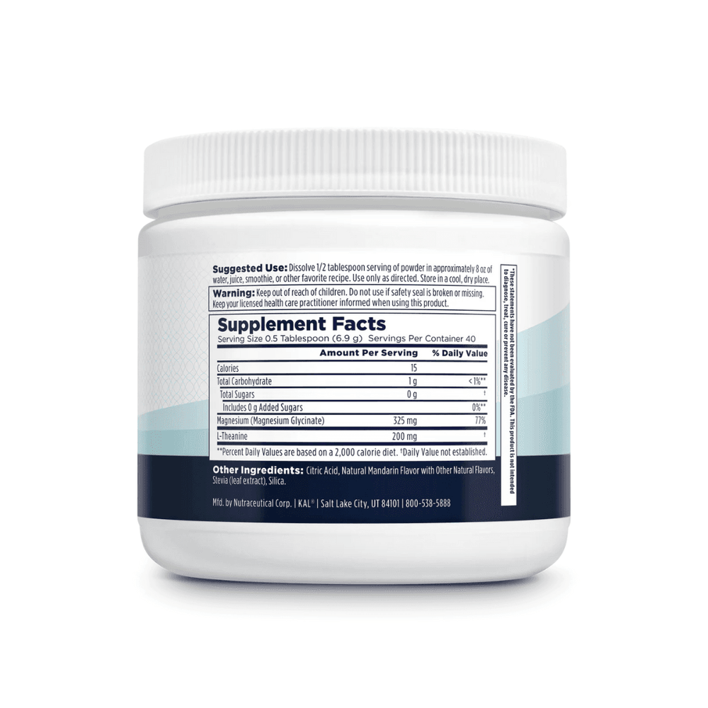 Kal KAL Mood Magnesium Glycinate Powder Mandarin 40 Servings 