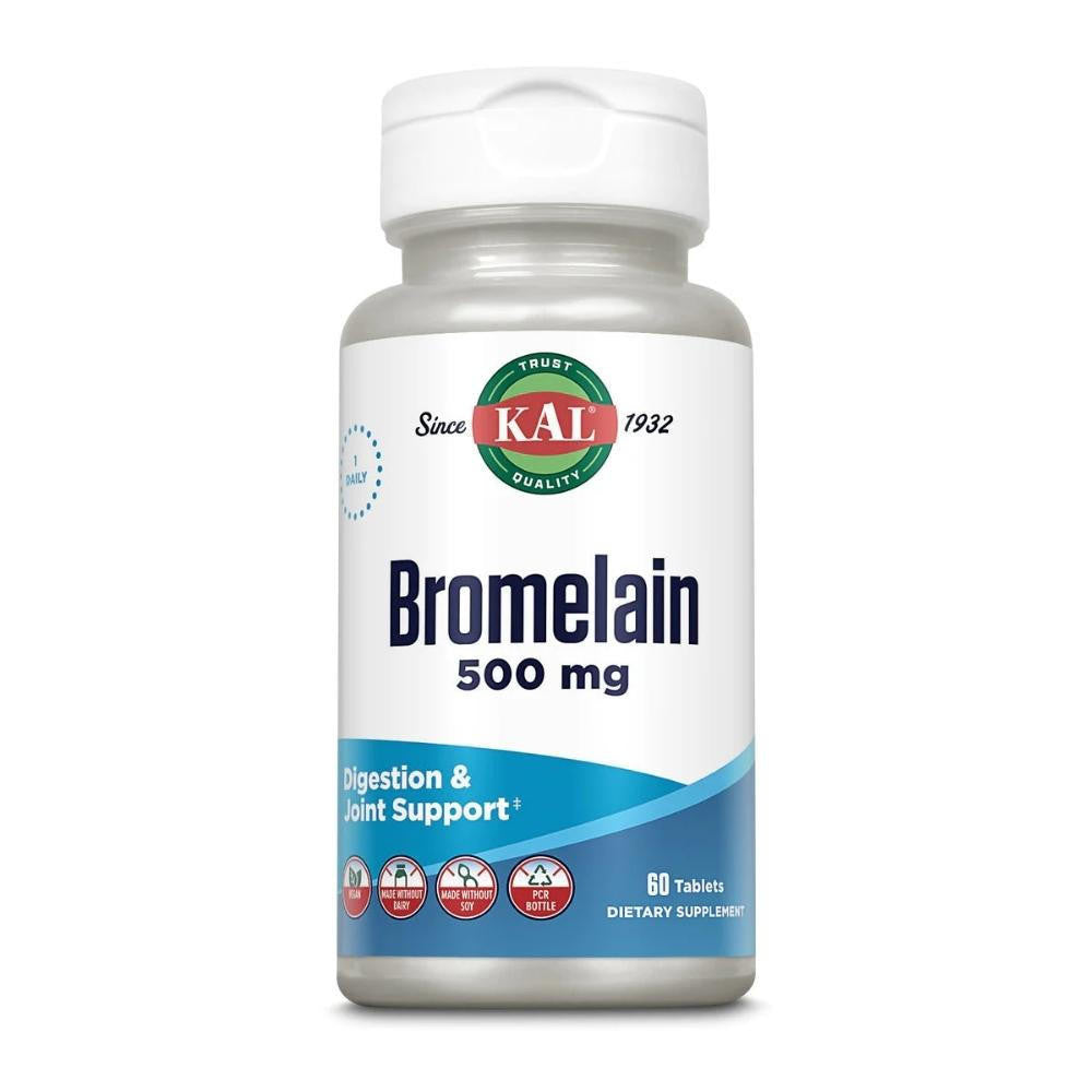  Kal Bromelain 500mg 60 Tablets 