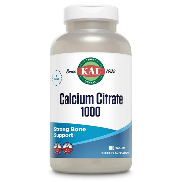  Kal Calcium Citrate 1000mg 180 Count 