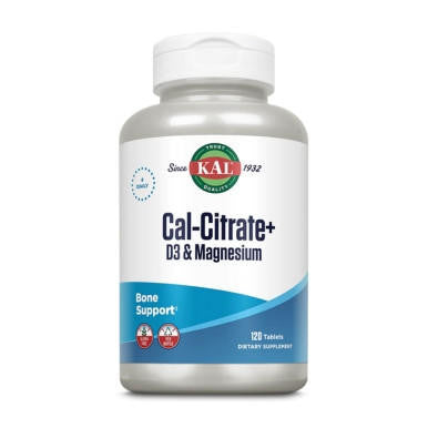  Kal Cal Citrate+ w/ Vitamin D-3 and Magnesium 120 Tablets 