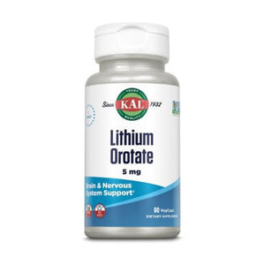  Kal Lithium Orotate 5mg 60 Vege Capsules 