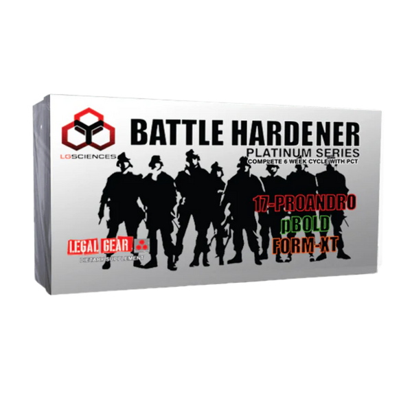 LG Sciences Battle Hardener Kit outer box on a white background
