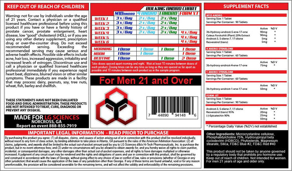  LG Sciences Bulking Andro Kit 