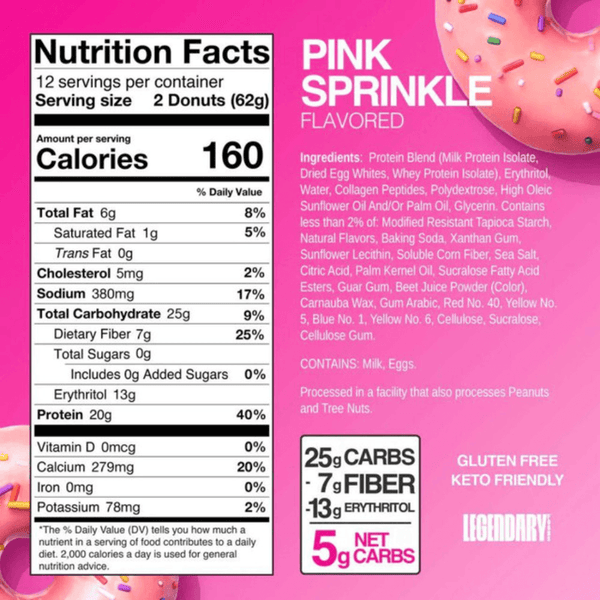  Legendary Foods Protein Donuts 12 Box 