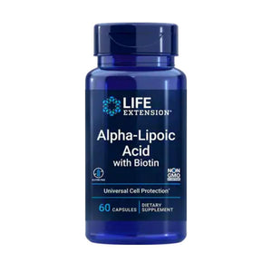  Life Extension Super Alpha Lipoic Acid with Biotin 250mg 60 Capsules 