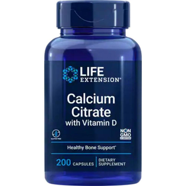 Life Extension Calcium Citrate With Vitamin D 200 Capsules 