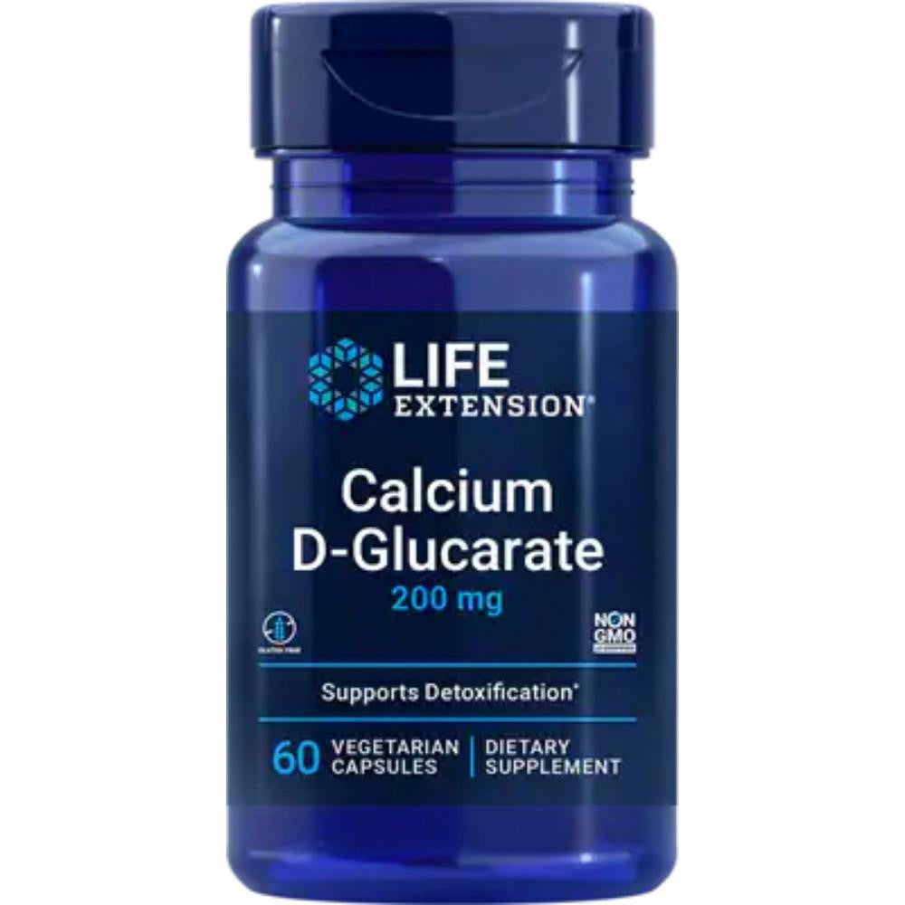  Life Extension Calcium D-Glucarate 200 mg 60 Vege Capsules 
