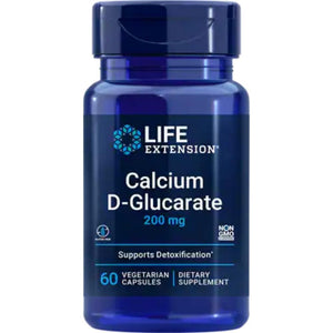  Life Extension Calcium D-Glucarate 200 mg 60 Vege Capsules 