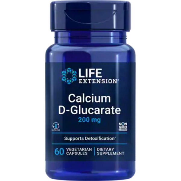  Life Extension Calcium D-Glucarate 200 mg 60 Vege Capsules 