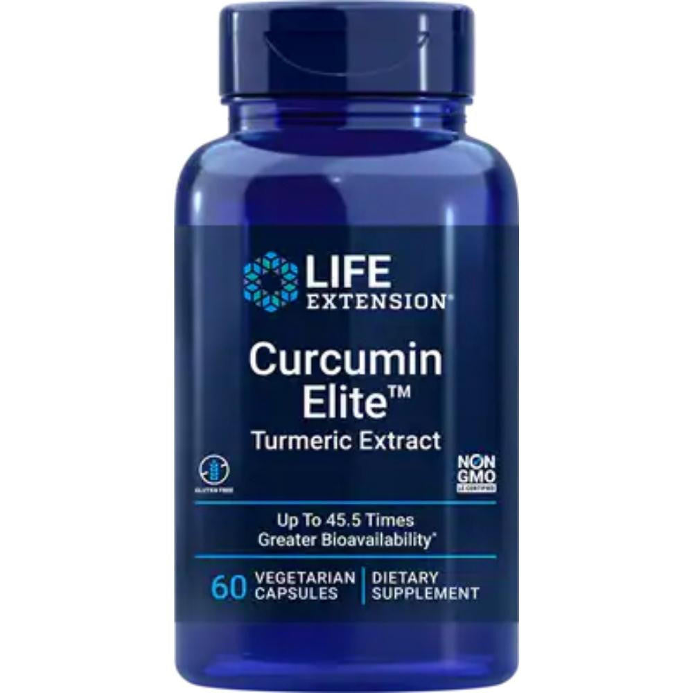  Life Extension Curcumin Elite Turmeric Extract 60 Vege Capsules 