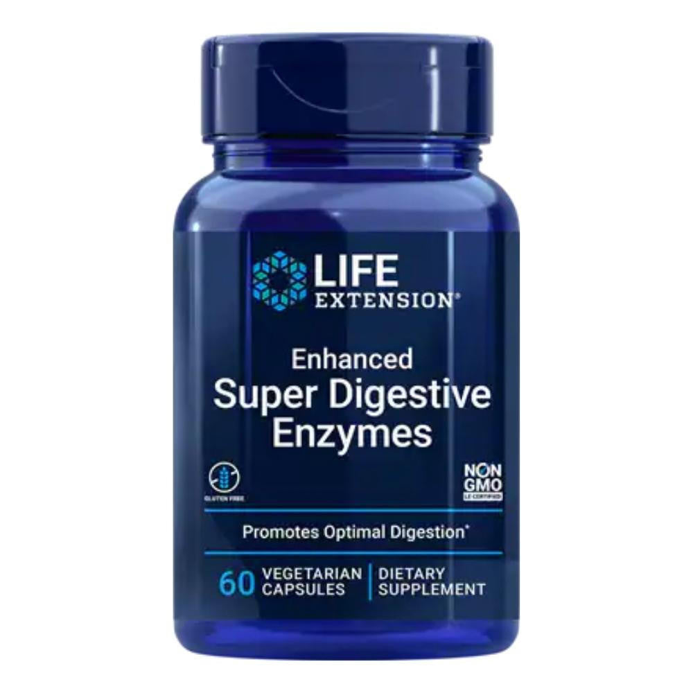  Life Extension Enhanced Super Digestive Enzymes 60 Vege Capsules 