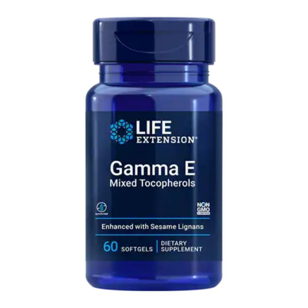  Life Extension Gamma E Tocopherol with Sesame Lignans 60 Soft Gels 