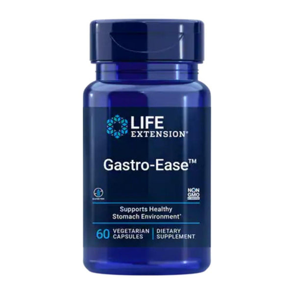  Life Extension Gastro-Ease 60 Vegetarian Capsules 