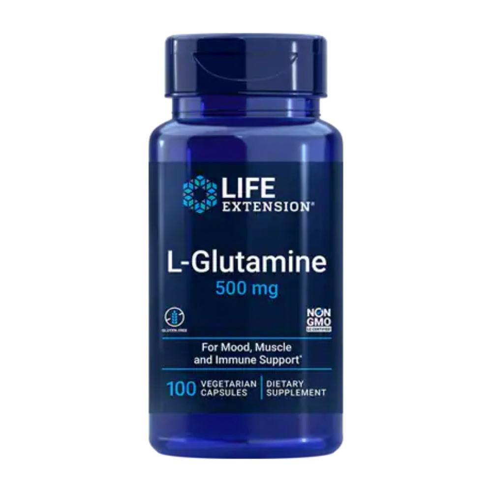  Life Extension L-Glutamine 500mg 100 Capsules 