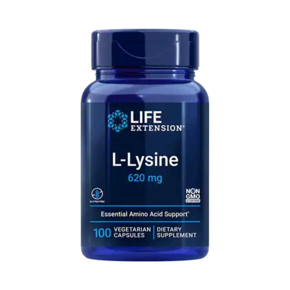  Life Extension L-Lysine 620 mg 100 Capsules 