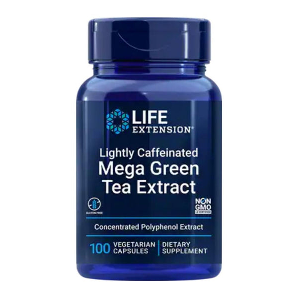  Life Extension Mega Green Tea Extract (lightly caffeinated) 100 Vege Capsules 