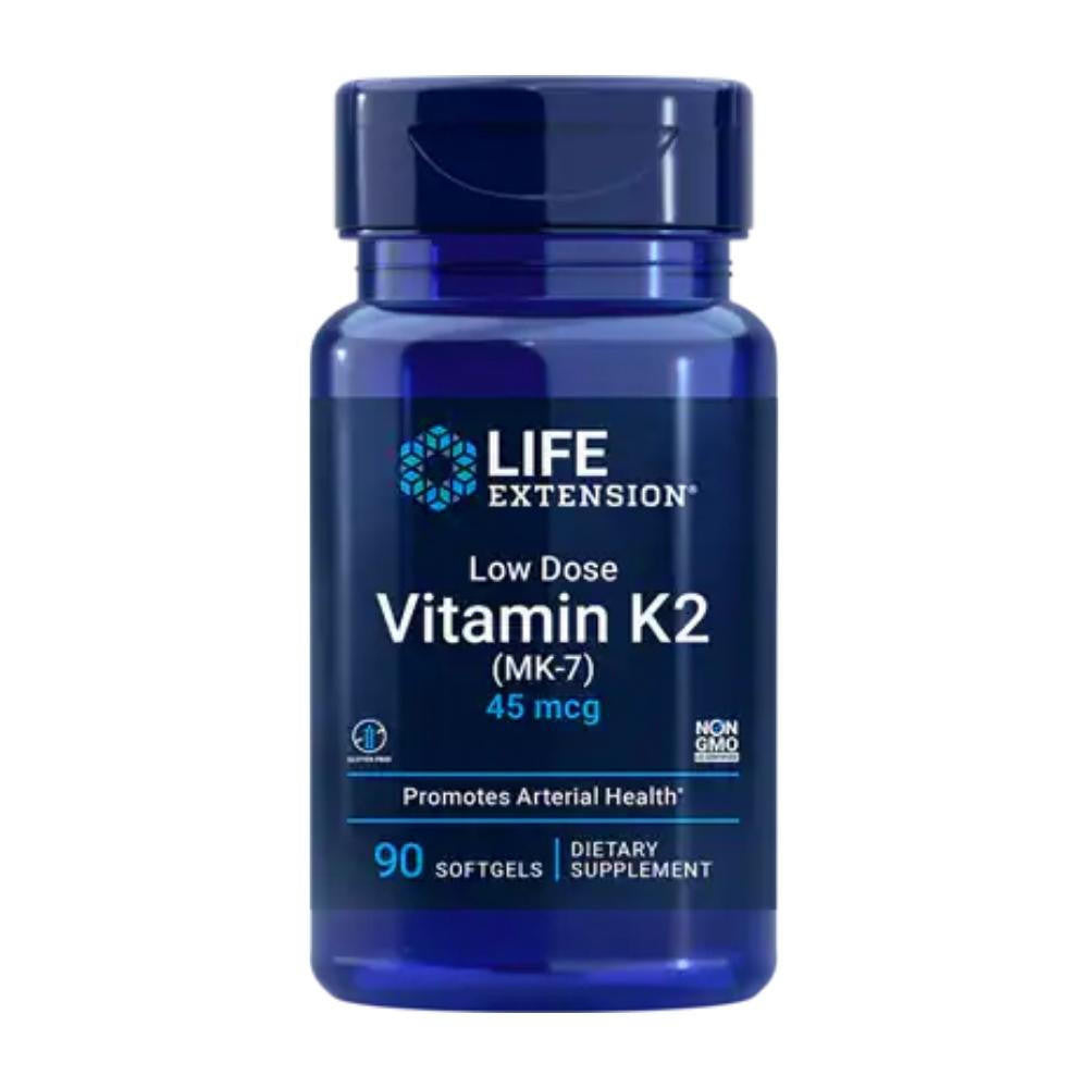 Life Extension Low-Dose Vitamin K2 90 Soft Gels 