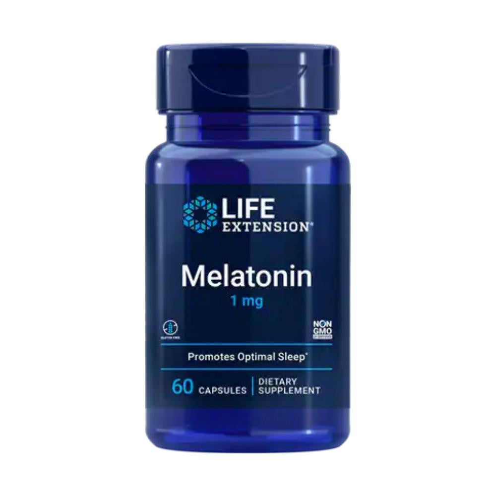  Life Extension Melatonin 1mg 60 Capsules 