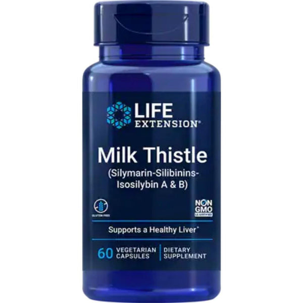  Life Extension Certified European Milk Thistle 60 Vege Capsules 