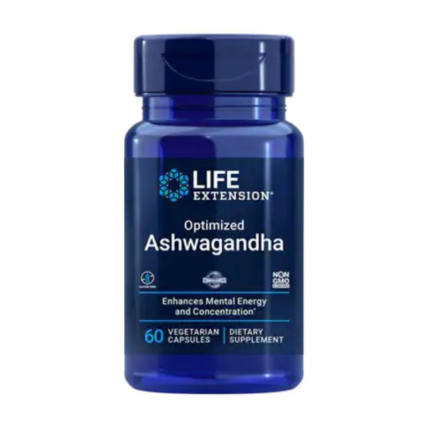  Life Extension Optimized Ashwagandha Extract (stimulant free) 60 Vege Capsules 