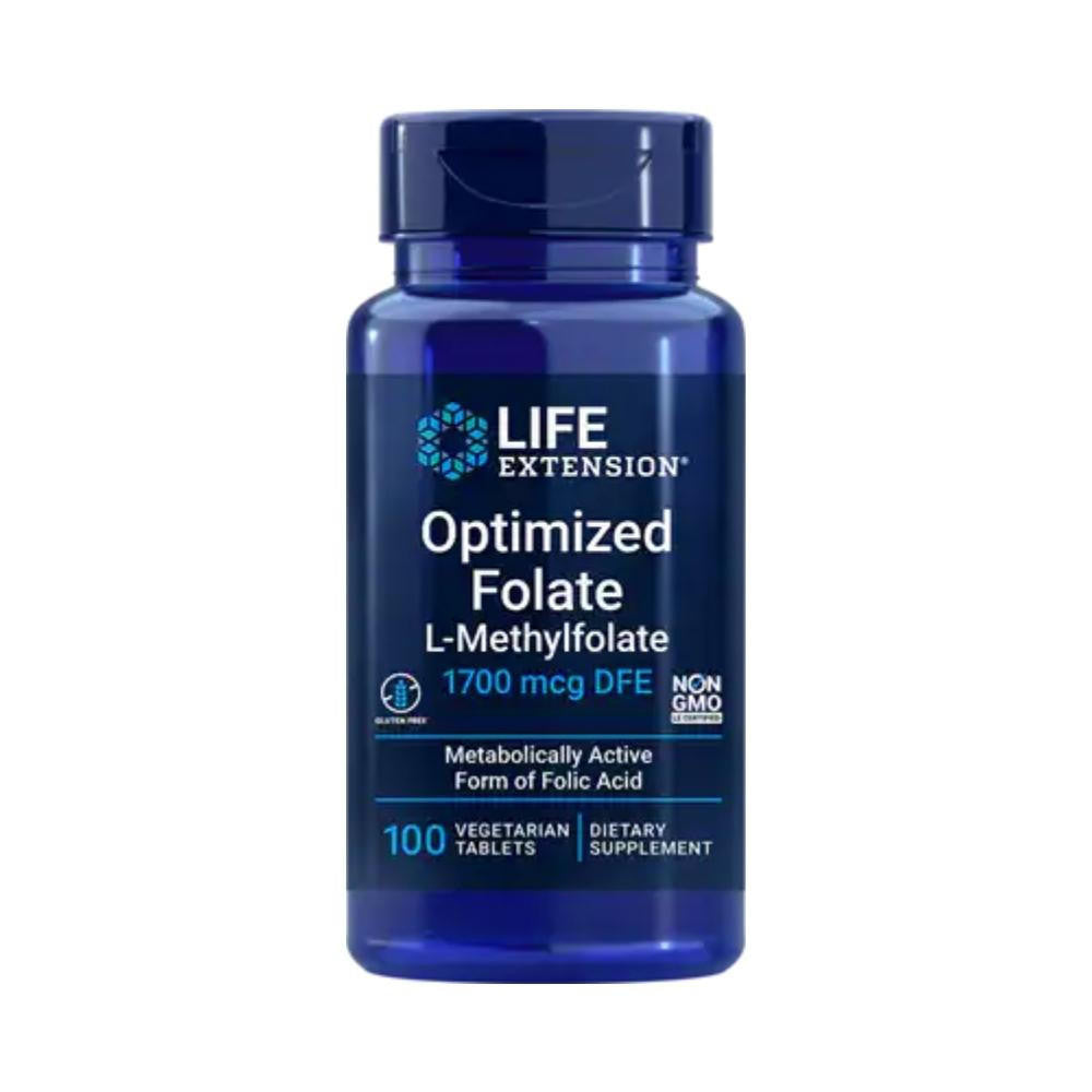  Life Extension Optimized Folate 100 Vege Tablets 