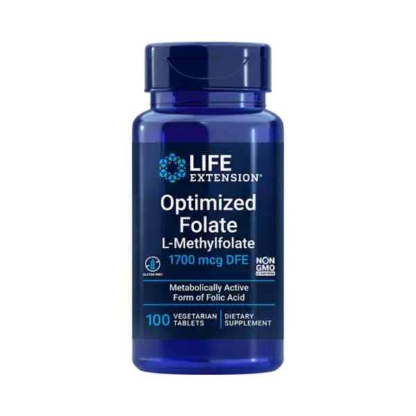  Life Extension Optimized Folate 100 Vege Tablets 
